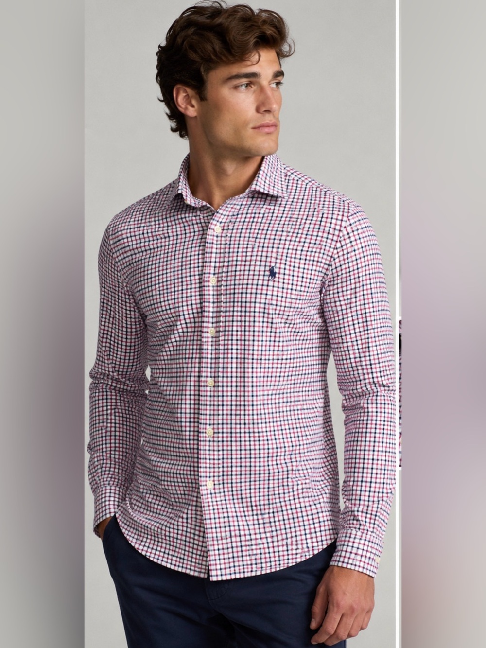 Polo Ralph Lauren Performance Plaid Button Down Shirt SP Stretch